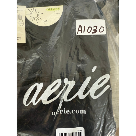 Women's Aerie Black Offline The Hugger Bootcut Hi-Rise Pants L - Picture 12 of 12